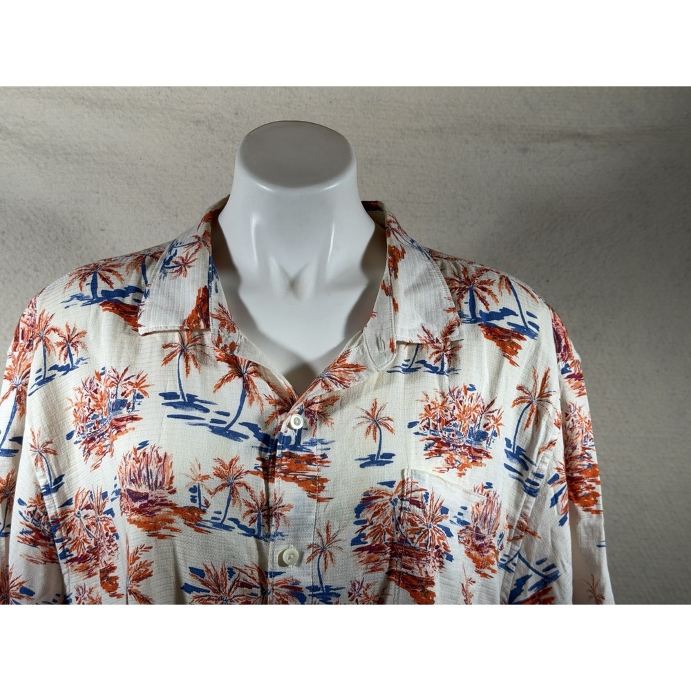 Pusser's West Indies Womens Large Silk Blouse Floral Sleeveless Coastal Boho  Pr